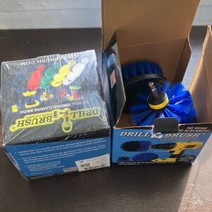 (2) Drillbrush - 3 pc Drill Brush Power Scrubber Set - Blue